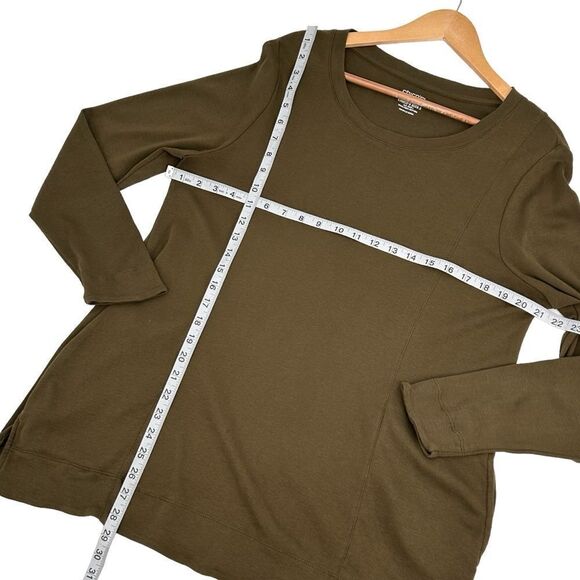 Chicos the ultimate tee seamed tunic top with pockets in olive size large - Picture 4 of 6